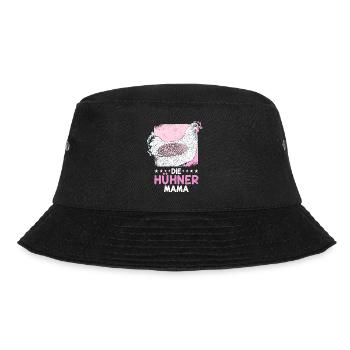 Spruch Bäuerin Huhn Henne Hahn Hühner Mama - Bucket Hat - Schwarz - Vorne - Lela (165cm)