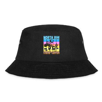 North Rim Grand Canyon Camping - Bucket Hat - black - Front - Lela (165cm)
