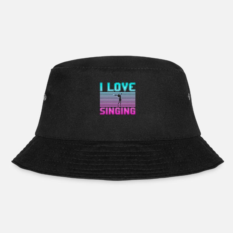 I love singing - Bucket Hat - Schwarz
