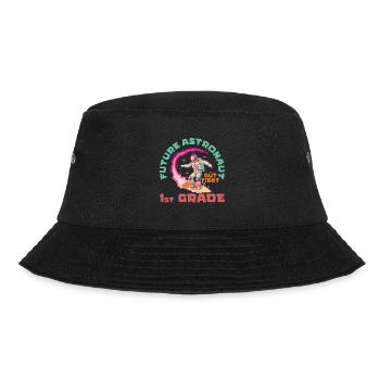 Future astronaut,but first 1st grade school - Bucket Hat - black - Front - Lela (165cm)