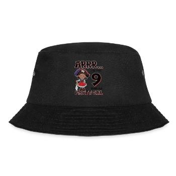 Pirate Boy 9 Jahre alter Pirat 9. Geburtstag - Bucket Hat - Schwarz - Vorne - Lela (165cm)