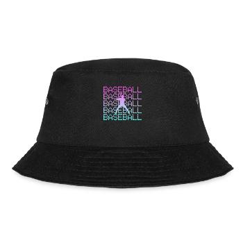 Baseball - Bucket Hat - Schwarz - Vorne - Lela (165cm)