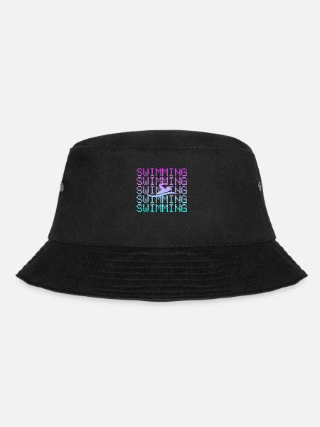 Schwimmen - Bucket Hat - Schwarz