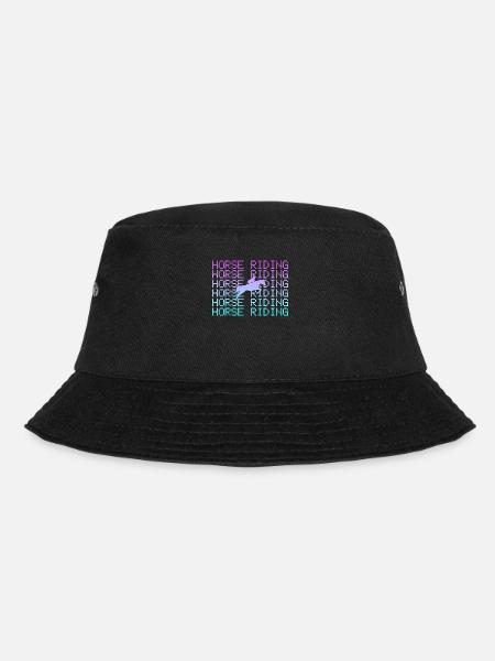Pferde Reiten - Bucket Hat - Schwarz