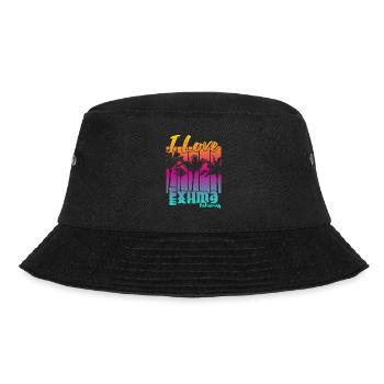 Ich liebe Exuma Bahamas - Bucket Hat - Schwarz - Vorne - Lela (165cm)