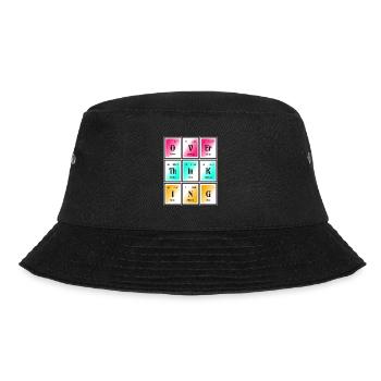 Überdenken | Periodensystem der Elemente - Bucket Hat - Schwarz - Vorne - Lela (165cm)