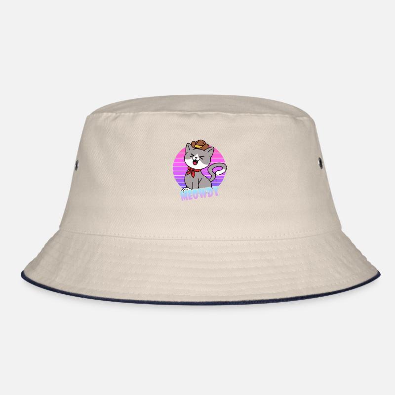 Meowdy Cowboy Cat Bucket Hat