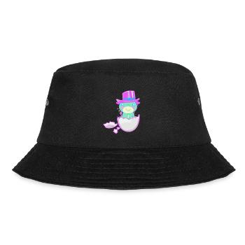 Baby Geburt Schwangerschaft Fantasy Eierschale - Bucket Hat - Schwarz - Vorne - Lela (165cm)