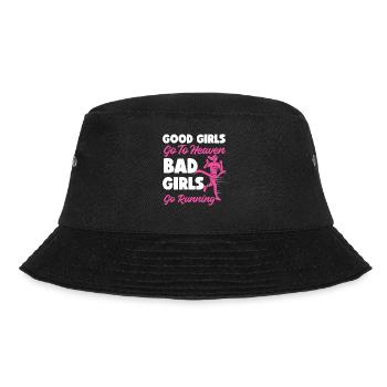 Running Runner Half Marathon Girl - Bucket Hat - Schwarz - Vorne - Lela (165cm)