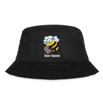 bee lesen - Bucket Hat - Schwarz - Vorne - Lela (165cm)