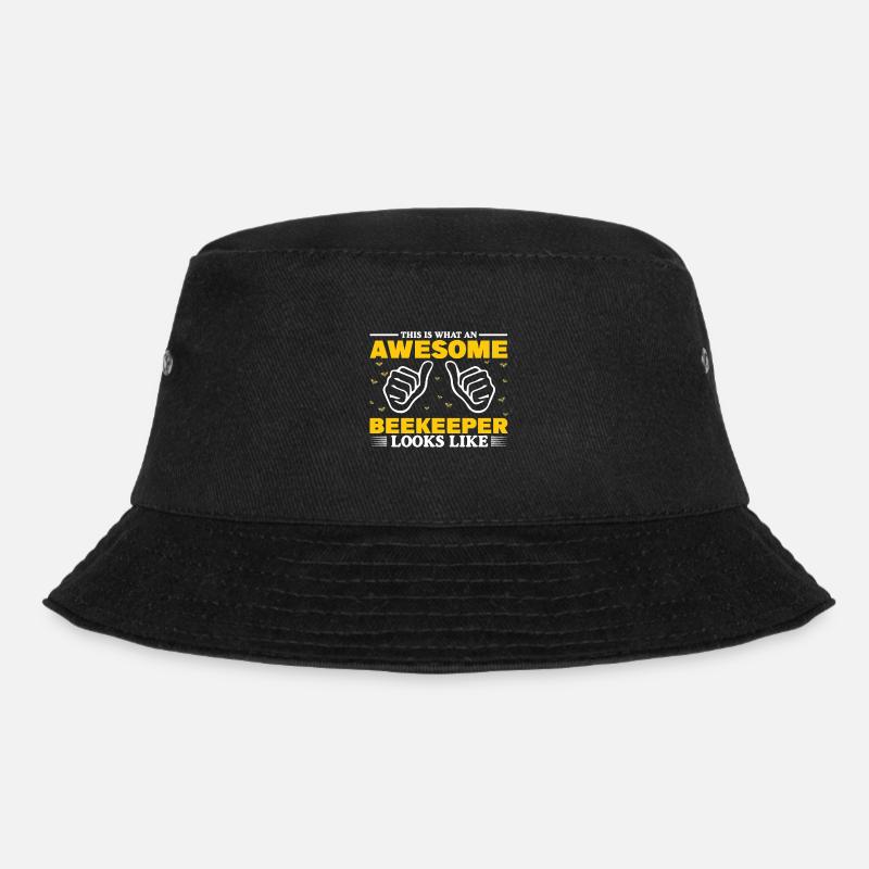 Bees honey bee beekeeper beekeeper gift - Bucket Hat - black