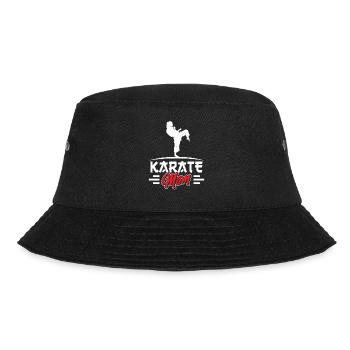 Karate Mother Martial Arts Martial Arts Fighter - Bucket Hat - black - Front - Lela (165cm)