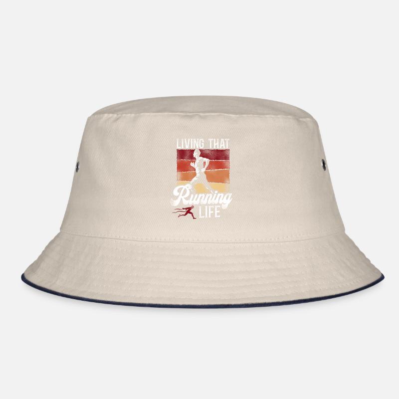 Running Runner Half Marathon Bucket Hat