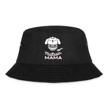 Malteser Hund Mama Hund Geschenk Malteser - Bucket Hat - Schwarz - Vorne - Lela (165cm)