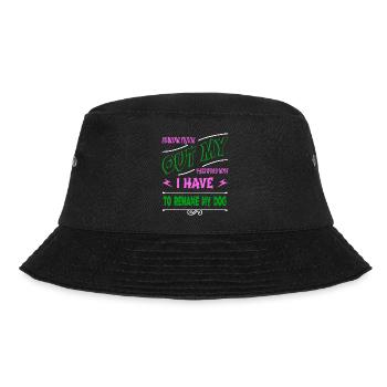 bday hacker fans awesome statement funny sayings - Bucket Hat - Schwarz - Vorne - Lela (165cm)