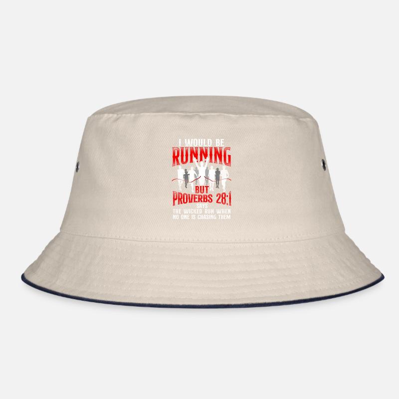 Running Runner Half Marathon Bucket Hat