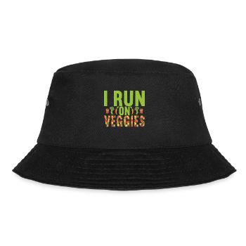 Vegan Vegetarier - Bucket Hat - Schwarz - Vorne - Lela (165cm)