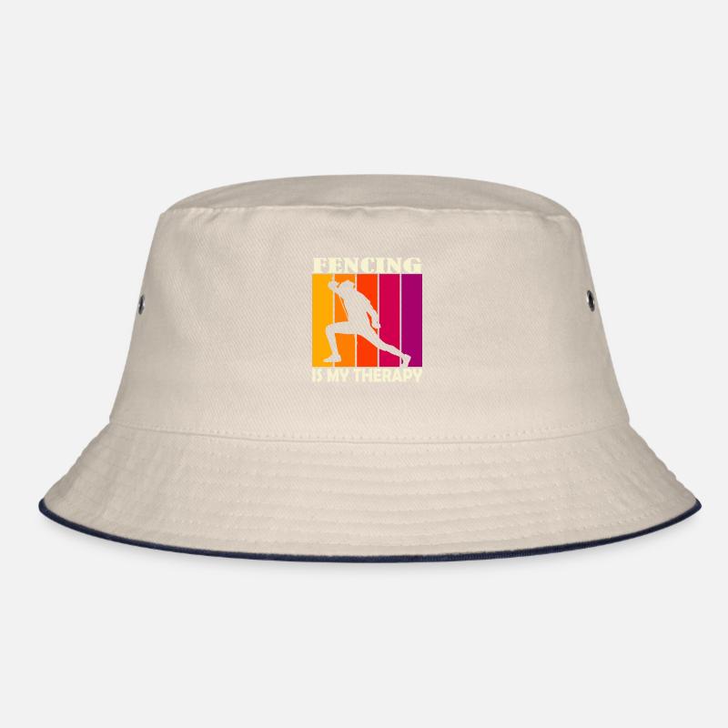 fencing is my therapy Bucket Hat