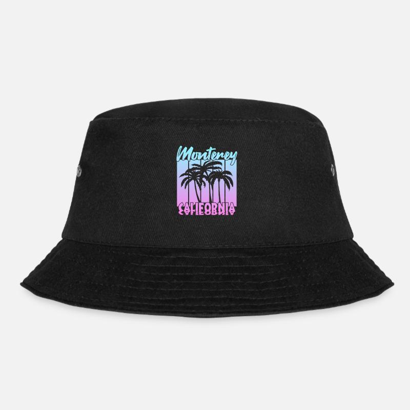 Monterey California - Bucket Hat - Schwarz