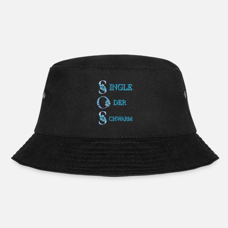 SOS Single or Swarm - Bucket Hat - black