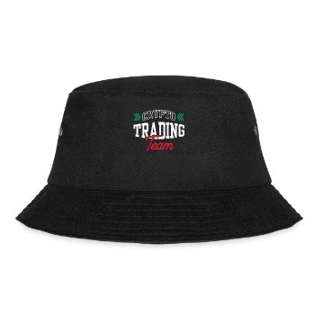 Krypto Trading Team Trader Crypto Traden - Bucket Hat - Schwarz - Vorne - Lela (165cm)