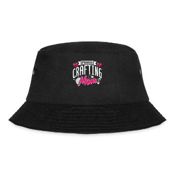 Stolze Basteln Mama Bastel Mutter Bastler - Bucket Hat - Schwarz - Vorne - Lela (165cm)