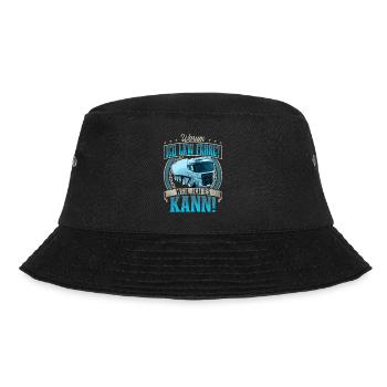 LKW Fahrer - Bucket Hat - Schwarz - Vorne - Lela (165cm)