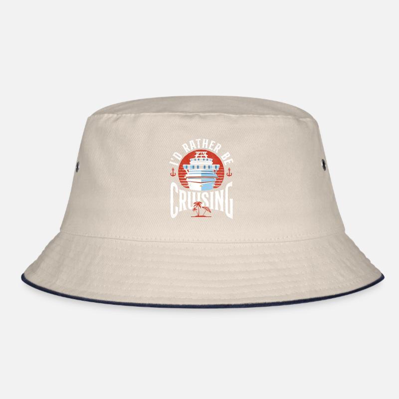 Cruise Ship Vacation I'd Rather Be Bucket Hat