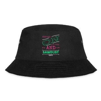 lumber felling carpenter jokes tshirts - Bucket Hat - black - Front - Lela (165cm)