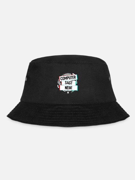 Computer Sagt Nein! - Bucket Hat - Schwarz