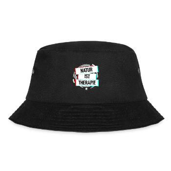 Natur Ist Therapie - Bucket Hat - Schwarz - Vorne - Lela (165cm)