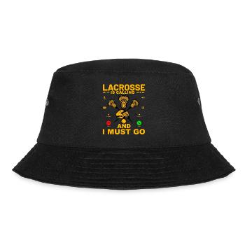 Lacrosse is calling and I must go - Bucket Hat - Schwarz - Vorne - Lela (165cm)