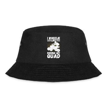 Quad Bike Quadfahrer - Bucket Hat - Schwarz - Vorne - Lela (165cm)