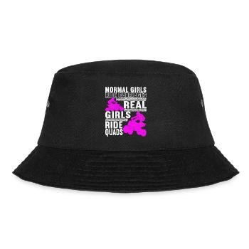 Quad Bike Quadfahrer - Bucket Hat - Schwarz - Vorne - Lela (165cm)