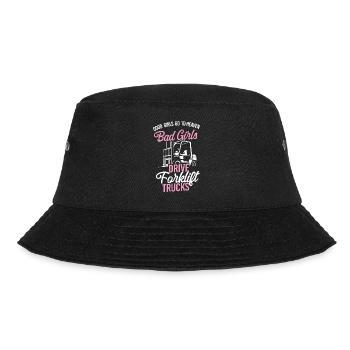 Certified Forklift Truck Operator - Bucket Hat - Schwarz - Vorne - Lela (165cm)