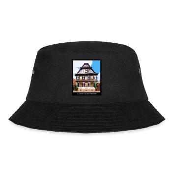 Elsässisches Fachwerkhaus - Bucket Hat - Schwarz - Vorne - Lela (165cm)