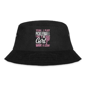 Pickleball Girl Ladies oui, je - Bob - noir - Devant - Lela (165cm)