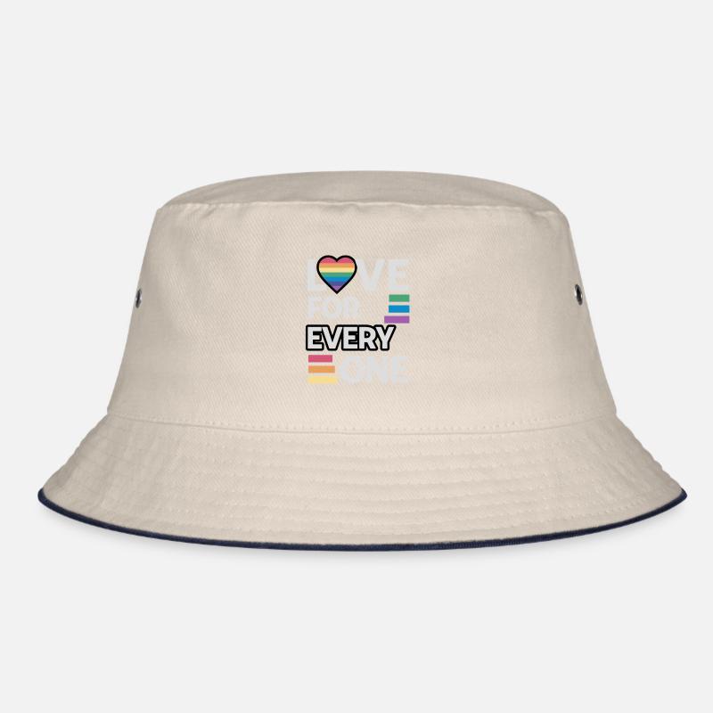 Rainbow unisex love for everyone Bucket Hat