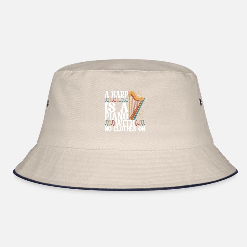 Harfe Harfenspieler Bucket Hat