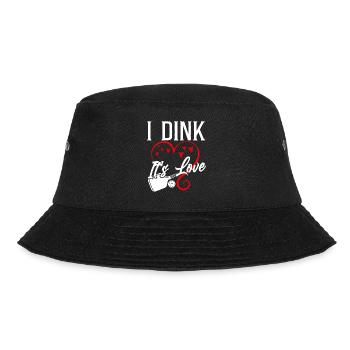 Pickleball Pun Heart Valentines - Bucket Hat - black - Front - Lela (165cm)