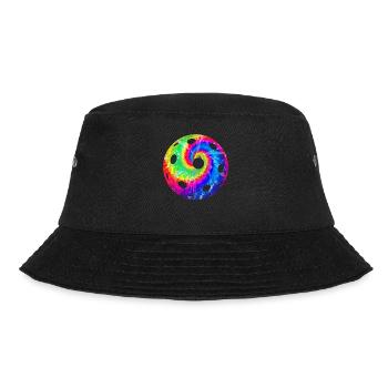 Pickleball Tie Dye Retro 80s 90s - Bucket Hat - black - Front - Lela (165cm)
