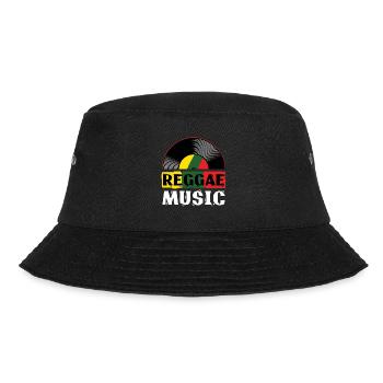 Reggae Music Jamaica Rasta Jamaican Roots Music - Bucket Hat - Schwarz - Vorne - Lela (165cm)