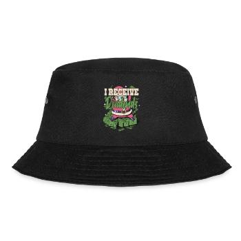 I Receive Dividends - Bucket Hat - black - Front - Lela (165cm)
