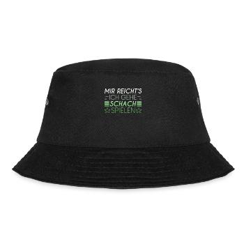 Schach Spruch - Bucket Hat - Schwarz - Vorne - Lela (165cm)