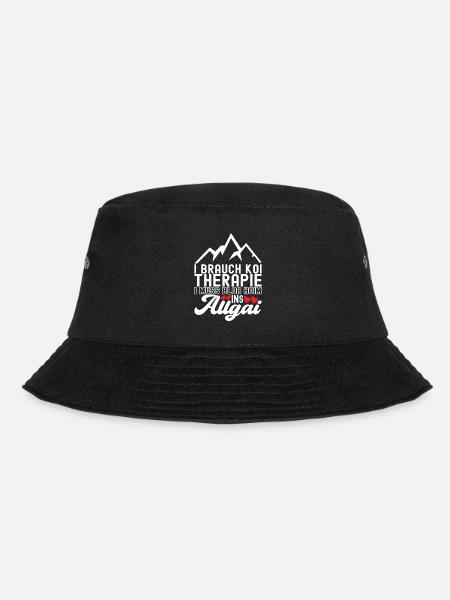 Allgäu Bayern - Bucket Hat - Schwarz