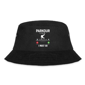 Parkour Free Running Traceur Phone - Bucket Hat - black - Front - Lela (165cm)