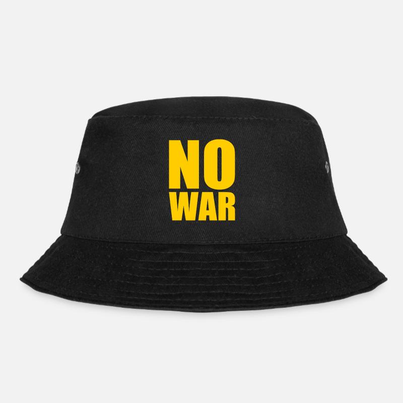 No war - Bucket Hat - Schwarz