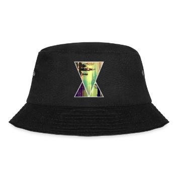 forest polygon - Bucket Hat - Schwarz - Vorne - Lela (165cm)