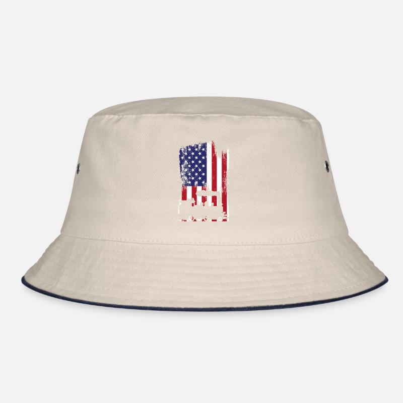 Steam Train Driver Trainspotting Bucket Hat