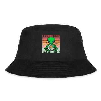 I found this it's vibrating Alien - Bucket Hat - Schwarz - Vorne - Lela (165cm)